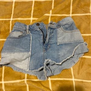 Hollister jean shorts
